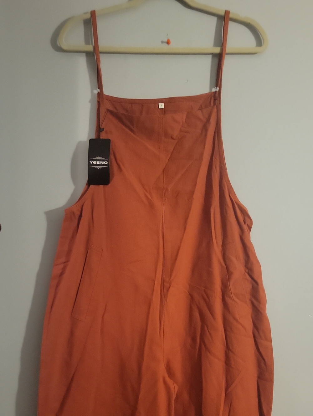 YESNO Rust Orange Women's Camisole Jumpsuit